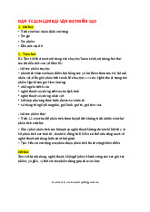 Dàn ý cách làm văn điểm cao- Trường Đại học Ngoại ngữ- Đại học Quốc gia Hà Nội