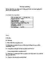 Tiểu luận marketing.Đề tài: chiến lược sản phẩm mới? những quyết định của doanh nghiệp khi đưa ra một sản phẩm mới? môn Chuyên ngành Marketing | Học viện Nông nghiệp Việt Nam