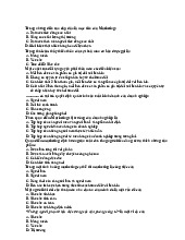 Trắc nghiệm Marketing căn bản | Đại học Kinh tế kỹ thuật công nghiệp