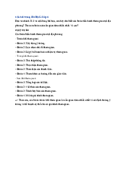 Giải SGK môn Địa lí 6 Bài 21 Thực hành tìm hiểu môi trường tự nhiên qua tài liệu và tham quan địa phương | Chân trời sáng tạo
