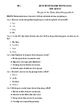 Đề thi thử tốt nghiệp THPT 2025 môn Lịch sử bám sát đề minh họa - Đề 6