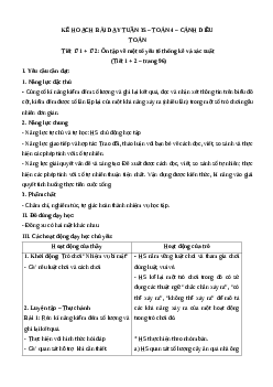 Giáo án Toán lớp 4 Tuần 35 | Cánh diều
