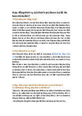 Hợp đồng thời vụ (có thời hạn) được ký tối đa bao nhiêu lần?