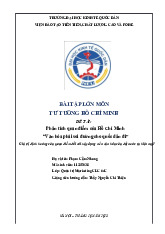 Phân Tích Văn Hóa & Định Hướng Xã Hội | Môn Tư tưởng Hồ Chí Minh - Đại học Kinh Tế Quốc Dân