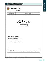 Đề thi thử và Đáp án Flyers 1