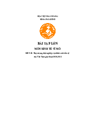 Thực trạng thất nghiệp và chính sách tiền tệ của Việt Nam giai đoạn 2020-2021 | Bài tập môn Kinh tế vĩ mô