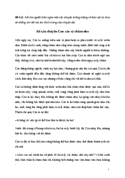 Văn mẫu Kể cho người thân nghe một câu chuyện tưởng tượng về loài vật | Kết nối tri thức