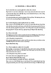 Câu hỏi chương 3 môn tài chính tiền tệ new đáp án | Học viện Nông nghiệp Việt Nam