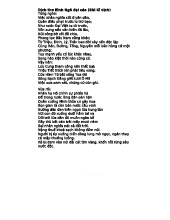 Dịch thơ Bình Ngô đại cáo: Đánh giá và phân tích văn bản lịch sử