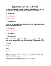 Đề cương môn Đại cương văn hóa - Trường Đại học lao động -  xã hội.