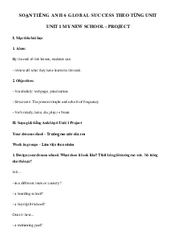 Tiếng Anh lớp 6 Unit 1 Project