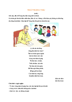 Giải SGK môn Tiếng việt 2 - Bài 32: hư Trung thu(2) |Cánh diều