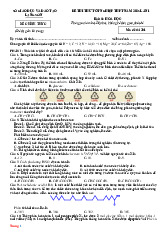 Đề Thi Thử Tốt Nghiệp Môn Hóa 2026 Sở GD Lạng Sơn Lần 1 Giải Chi Tiết