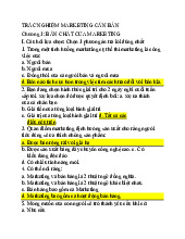TOP câu hỏi trắc nghiệm có đáp án Môn Marketing căn bản | Trường Đại học Kinh tế, Đại học Huế