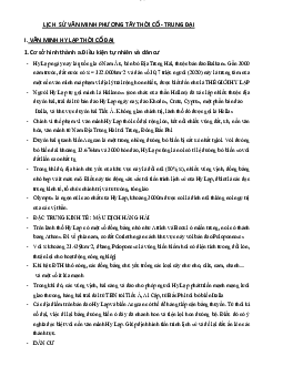 Lịch sử văn minh hướng dẫn học | Đại học Sư Phạm Hà Nội