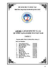 Bài tập lớn kinh tế chính trị - Kinh tế Chính trị Mác-Lê Nin (KTCT01) | Đại học kinh tế quốc dân NEU