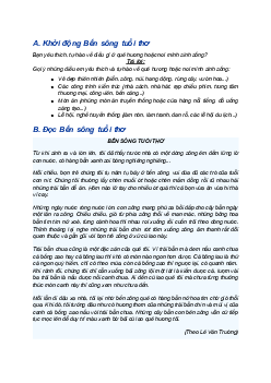 Giải SGK Tiếng Việt 5 trang 23 Bài 4: Bến sông tuổi thơ - Kết nối tri thức (Tập 1)