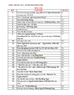 Bộ đề đọc hiểu Ngữ Văn 8 ngoài chương trình