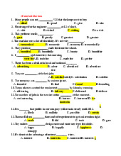 Tổng hợp 40 câu trắc nghiệm tiếng anh cơ bản 2 | Học viện tài chính