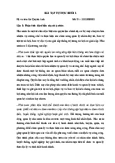 Bài Tập Tự Học Luật Nhà Nước | Pháp luật đại cương | Học viện Báo chí và Tuyên truyền