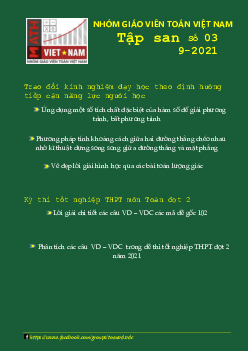 Tập san Toán học số 03