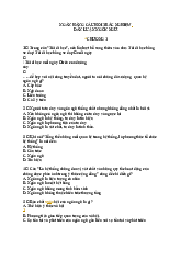 Ngân hàng Câu hỏi trắc nghiệm môn Dẫn luận ngôn ngữ | Đại Học Hà Nội