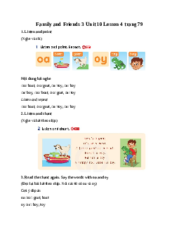 Family and Friends 3 Unit 10 May I take a photo Lesson 4 trang 79