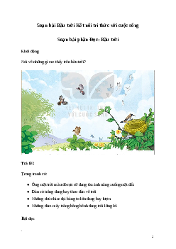 Soạn bài: Bầu trời Tiếng Việt 3 | Kết nối tri thức