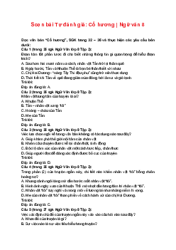 Soạn bài Tự đánh giá: Cố hương | Ngữ văn 8 Bài 6: Truyện sách Cánh Diều