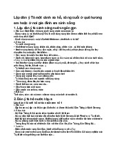 Lập dàn ý Tả một cảnh ao hồ, sông suối ở quê hương em hoặc ở nơi gia đình em sinh sống - Tiếng Việt 5