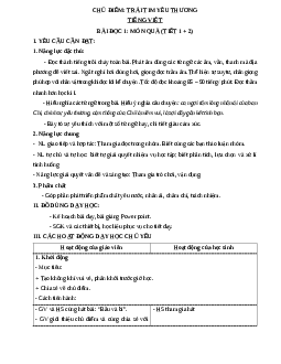 Giáo án Tiếng Việt lớp 4 Tuần 19 | Cánh Diều