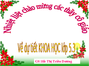 Giáo án điện tử Khoa học 5 Cánh diều: Phòng tránh bị xâm hại