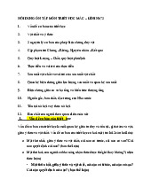Tổng hợp kiến thức cơ bản Môn Triết học Mác-Lênin | Đại học Sư Phạm Hà Nội
