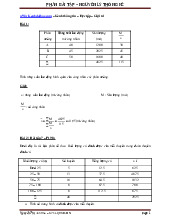 Bài tập nguyên lý thống kê| Trường Đại học Lao Động - Xã Hội