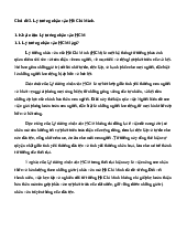 Lý thuyết chủ đề 3: Lý tưởng nhân văn Hồ Chí Minh