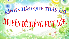 Giáo án điện tử Tiếng việt 1 bài 4 Chân trời sáng tạo : Iu ưu