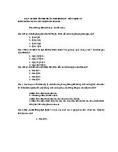BỘ CÂU HỎI ÔN THI TRẮC NGHIỆM MÁY MÔN LỊCH SỬ ĐẢNG ĐẢNG CỘNG SẢN VIỆT NAM 100 CÂU- Đề cương ôn tập môn lịch sử Đảng–Trường Đại học kinh doanh và công nghệ Hà Nội
