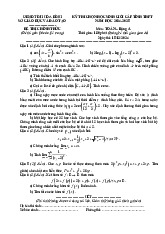 Đề chọn học sinh giỏi tỉnh Toán THPT năm 2024 – 2025 sở GD&ĐT Hòa Bình