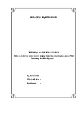 Tiểu Luận: Phân Tích Môi Trường Marketing Công Ty Acecook Việt Nam | Môn Marketing căn bản - Đại học Mỏ – Địa chất