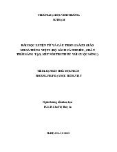 Tiểu luận Nghiên cứu phương pháp dạy tiếng Việt lớp 2 | Môn PPDH toán - PPDH tiếng Việt ở tiểu học - Đại học Vinh