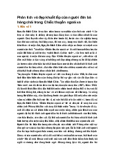 Phân tích vẻ đẹp khuất lấp của người đàn bà hàng chài trong Chiếc thuyền ngoài xa