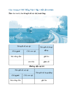 Giải VBT Tiếng Việt 3 trang 6, 7 Bài 2: Về thăm quê | Kết nối tri thức