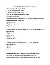 Trắc nghiệm Chương 1 - Thực hành Quản trị Hành chính Văn phòng | Quản trị nhân lực