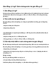 Góc đồng vị là gì? Cách chứng minh hai góc đồng vị?