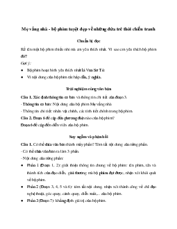 Soạn bài Mẹ vắng nhà - bộ phim tuyệt đẹp về những đứa trẻ thời chiến tranh - Chân trời sáng tạo