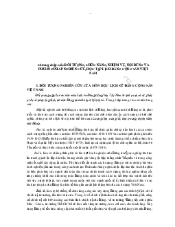 Bài giảng môn Lịch sử Đảng CSVN | Đại học Thủy Lợi