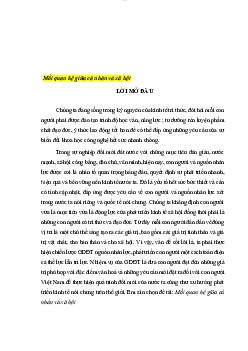 Mối quan hệ giữa cá nhân và xã hội | Triết học Mác - Lê nin | Đại học Thủy Lợi
