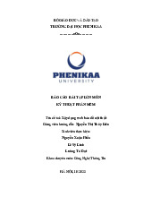 Xây dựng web bán đồ nội thất | Báo cáo bài tập lớn môn Kỹ thuật phần mềm | Trường Đại học Phenikaa