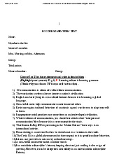 Midterm Exam - IC Course: Intercultural Communication Insights môn English Studies| Trường Đại học Thăng Long