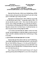 Tài liệu Tóm tắt Hiệp định CPTPP và Cam kết Về Đầu tư, Thương mại | Môn Thương mại quốc tế - Đại học Kinh Tế Quốc Dân